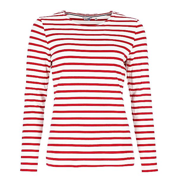 modAS Langarmshirt Damen Langarm-Shirt mit Streifen günstig online kaufen