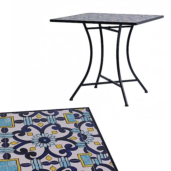 Mojawo Küchentisch Outdoortisch Mosaiktisch Gartentisch Bistrotisch günstig online kaufen