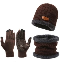 XDeer Halswärmer 3-teiliges Set Herren Winterschal günstig online kaufen