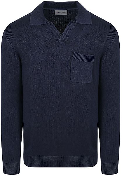 Suitable Raw Pullover Riva Knit Navy - Größe M günstig online kaufen