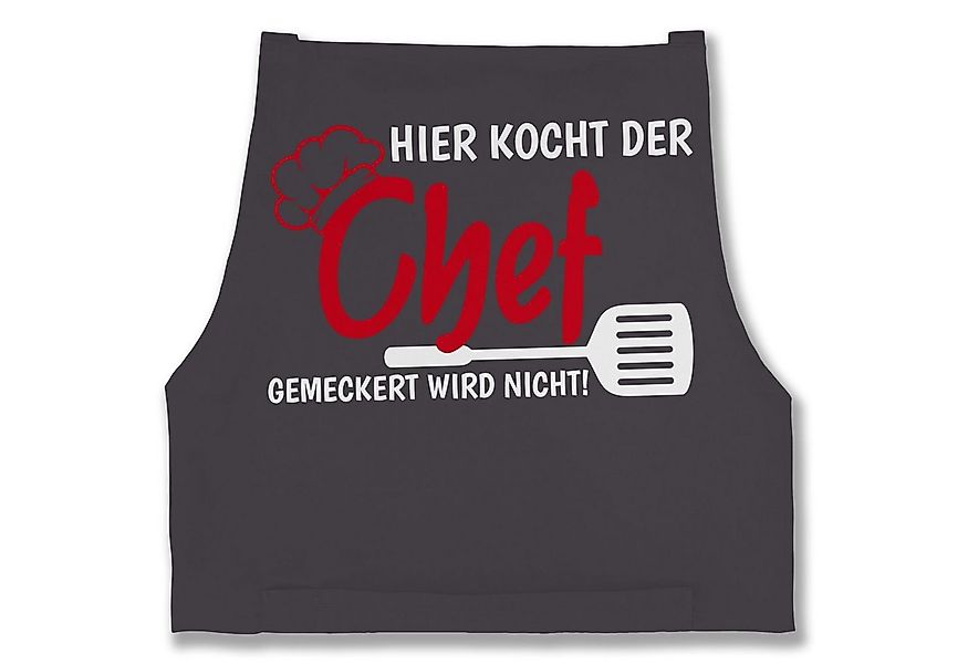 Shirtracer Kochschürze Hier kocht der Chef gemeckert wird nicht I Geschenk günstig online kaufen