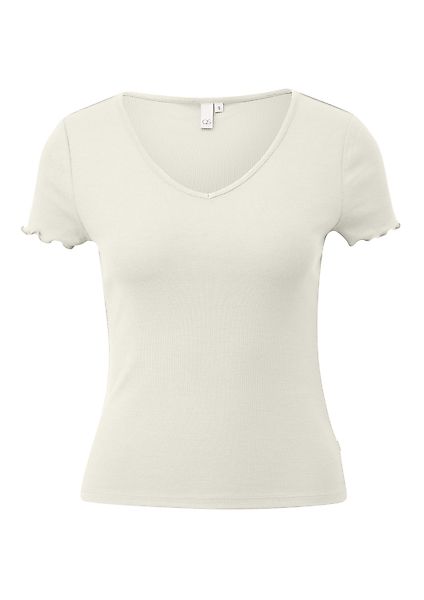 QS Kurzarmshirt T-Shirt Schmal geschnittenes T-Shirt günstig online kaufen