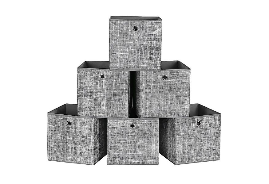 SONGMICS Aufbewahrungsbox Ordnungsboxen (Aufbewahrungsbox, 6er Set, Ordnung günstig online kaufen