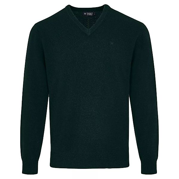Hackett Lambswool V-ausschnitt Sweater 2XL Forest Green günstig online kaufen