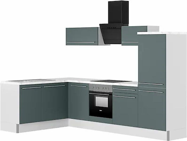 KOCHSTATION Küche »KS-Bern2« Stellmaße 175 x 295 cm, wahlweise mit E-Geräte günstig online kaufen