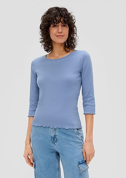 s.Oliver 3/4-Arm-Shirt 3/4-Ärmel-Shirt mit Rollsaum günstig online kaufen