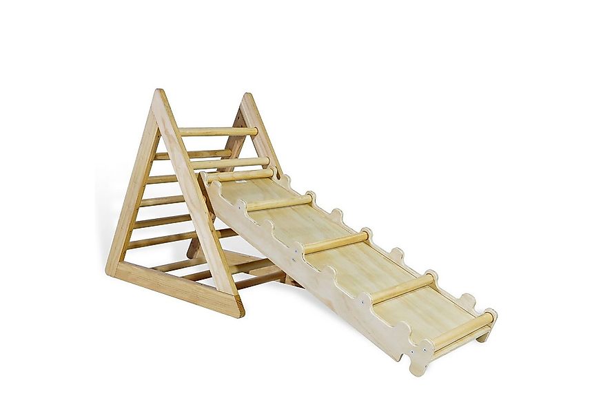 CCLIFE Klettergerüst Kletterdreieck mit Rutsche Montessori Klettergerüst Pi günstig online kaufen