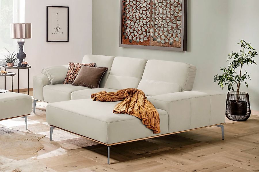 W.SCHILLIG Ecksofa "run, Designsofa mit tollem Sitzkomfort, L-Form", mit el günstig online kaufen