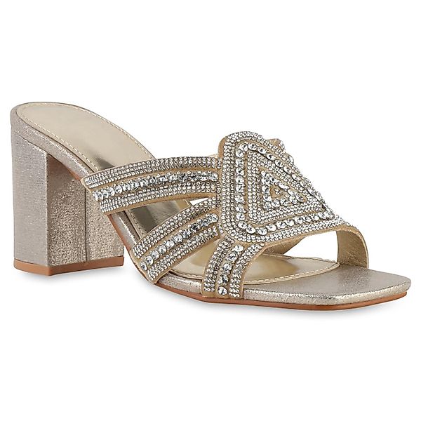 VAN HILL 841539 Sandalette Damen Pantoletten günstig online kaufen