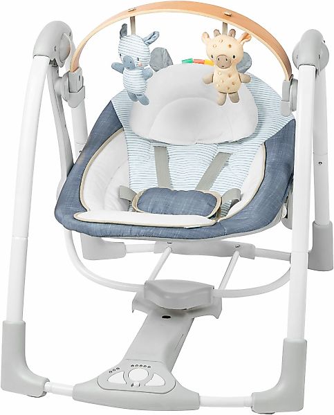 ingenuity Babywippe "Swing n Go Portable Swing™ - Chambray" bis 9 kg mit Me günstig online kaufen