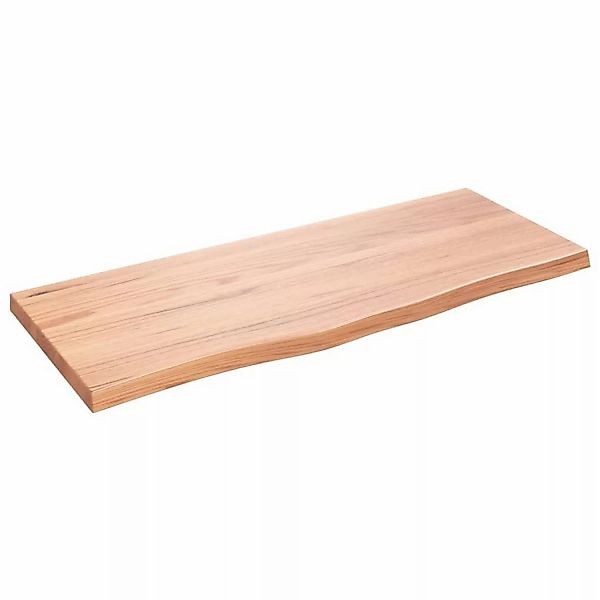 vidaXL Waschtischplatte Hellbraun 100x40x4 cm Massivholz Behandelt günstig online kaufen