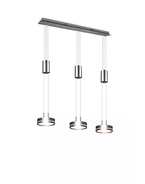 LED Pendelleuchte 3x9W Nickel Matt 1 Stück Metall Hellgrau günstig online kaufen
