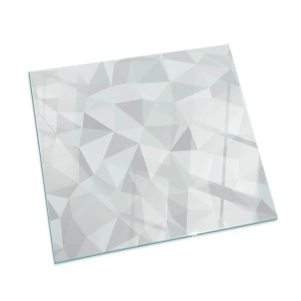 Tulup Glasplatte für Kamin Abstraktes Geometrisches Muster Glas unter Kamin günstig online kaufen