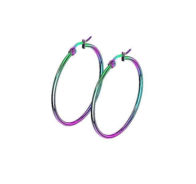 Taffstyle Paar Creolen Damen Ohrringe große Runde Creolen Elegante stilvoll günstig online kaufen