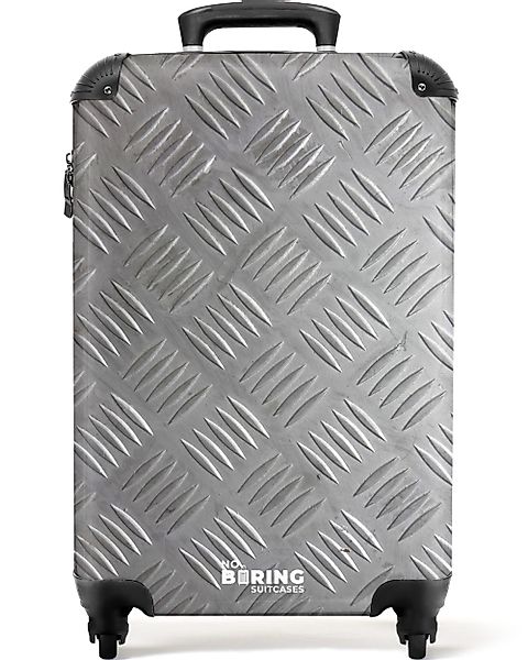 NoBoringSuitcases.com© Hartschalen-Trolley Metallplatte mit geriffeltem Rel günstig online kaufen