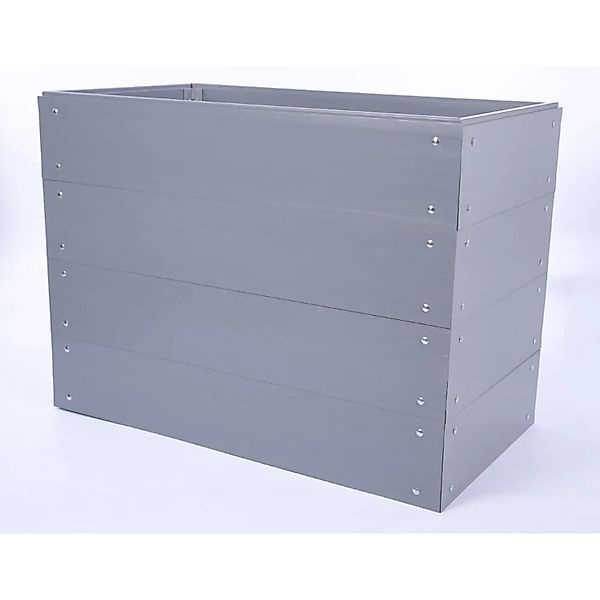 PROREGAL Hochbeete Growline Plast HxBxT 81x110x60cm 4 Ebenen Grau günstig online kaufen