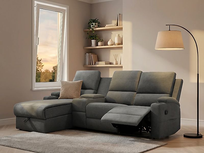 OTTO home Ecksofa "NAPORI Multimediasofa, 3er Kinosessel XXL, L-Form, 3 Bez günstig online kaufen