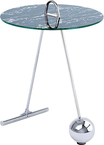 Kayoom Beistelltisch »Pendulum 525, mit runder Tischplatte«, (1 St.), Marmo günstig online kaufen