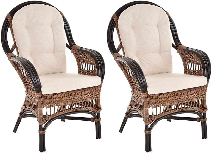 Krines Home Relaxsessel Set/2 Breite Rattan günstig online kaufen