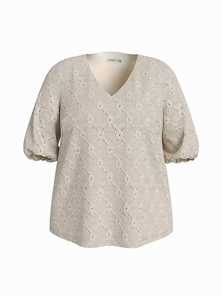 Vila Blusenshirt Bluse V-Ausschnitt Kappenärmeln Regular Fit VIDELEA V-NECK günstig online kaufen