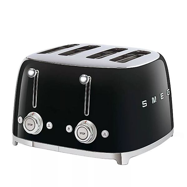 Smeg - TSF03 4-Scheiben Toaster - schwarz/lackiert/2x 6 Röstgradstufen/BxHx günstig online kaufen