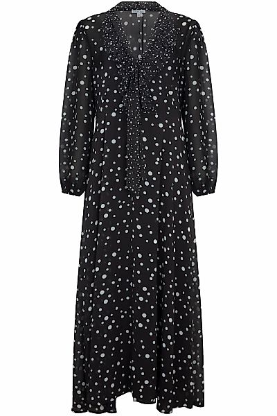 Lily and Lionel Midikleid "Margot Ruffle Neck Print Maxi Dress Damen" günstig online kaufen