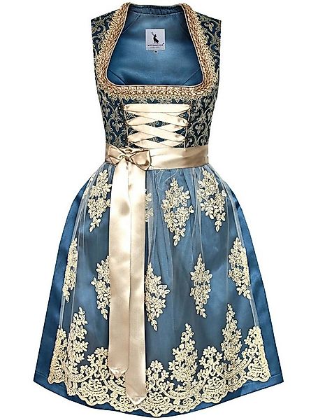 Alpenmärchen Dirndl Dirndl Johanna in blau - ALM910 günstig online kaufen