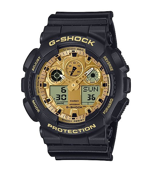 CASIO G-SHOCK Chronograph GA-100GGB-1A9ER, Quarzuhr, Armbanduhr, günstig online kaufen