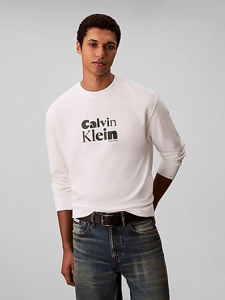 Calvin Klein Sweatshirt LS EU 350TERRY CALVIN BOLD GRAPH Rundhalsausschnitt günstig online kaufen