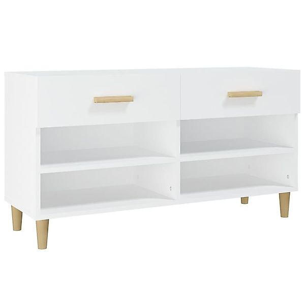 vidaXL Schuhregal Schuhschrank Weiß 102x35x55 cm günstig online kaufen