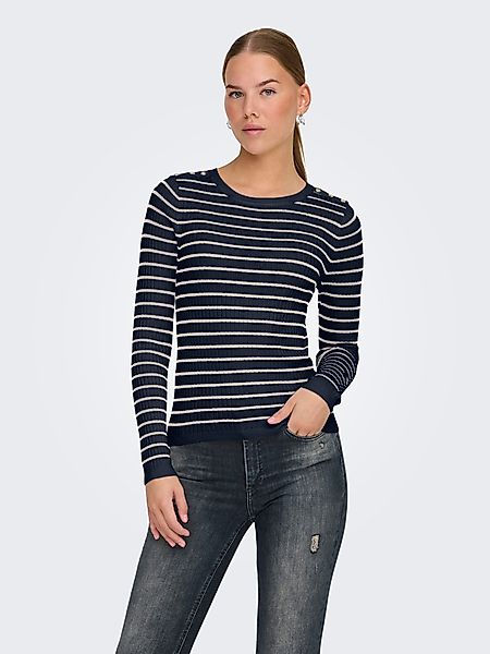 ONLY Strickpullover ONLMILA LS STRIPE BUTTON günstig online kaufen