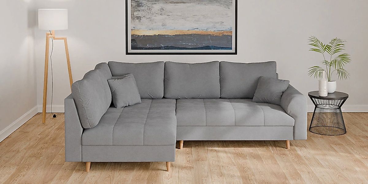 Home affaire Ecksofa "CHARRE L-Form mit Ottomane, Maße B/T/H: 231/161/81 cm günstig online kaufen