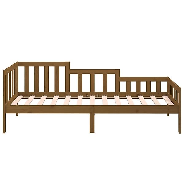 vidaXL Bettgestell, Tagesbett Honigbraun 90x190 cm Massivholz Kiefer günstig online kaufen