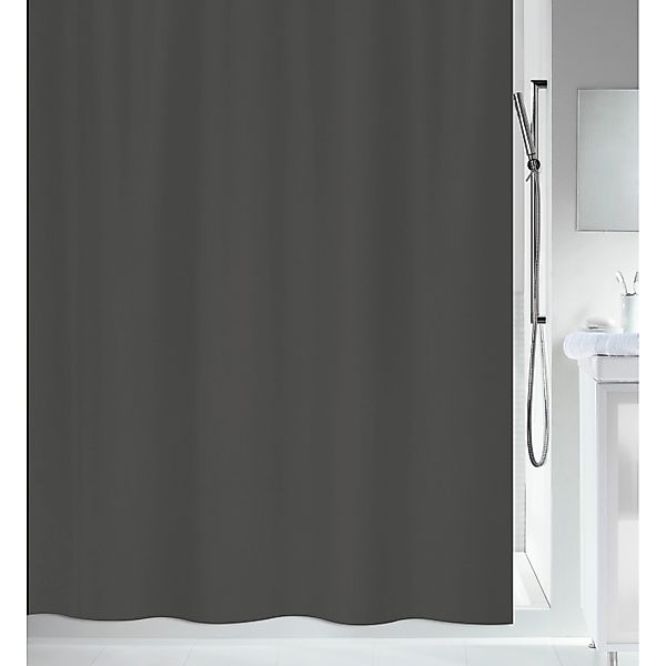 Spirella Duschvorhang Primo 120 cm x 200 cm Anthrazit günstig online kaufen