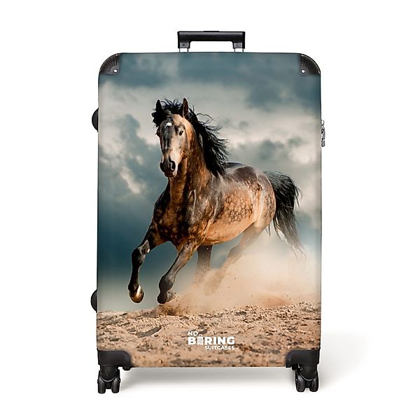 NoBoringSuitcases.com© Hartschalen-Trolley Laufendes braunes Pferd 77 günstig online kaufen