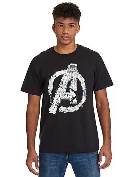 The Avengers Avengers Logo Herren T-Shirt schwarz günstig online kaufen