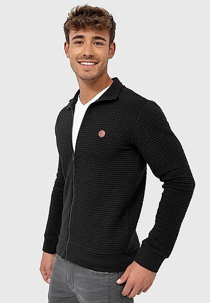 Indicode Sweatjacke Herren Bermie Herrenjacke Reißverschluss mit strukturie günstig online kaufen