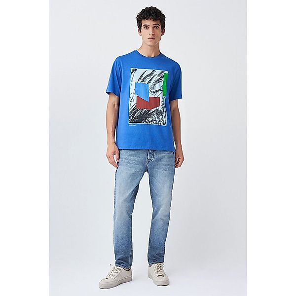 Salsa Jeans 125538-851 / Graphic Photo Kurzarm T-shirt M Blue günstig online kaufen