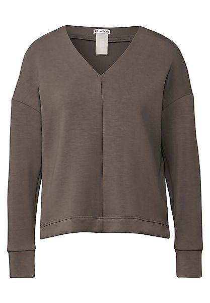 STREET ONE V-Shirt Silk-Look Shirt (1-tlg) günstig online kaufen