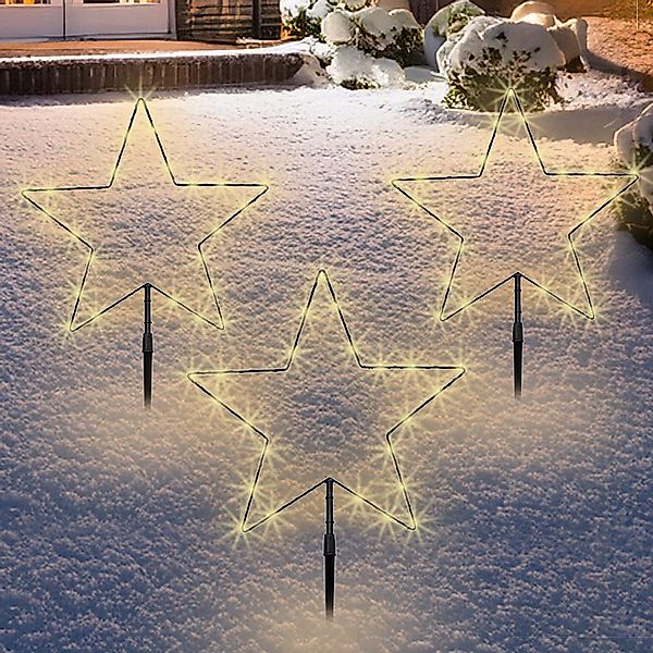 Spetebo Gartenstecker LED Stern Batterie betrieben günstig online kaufen