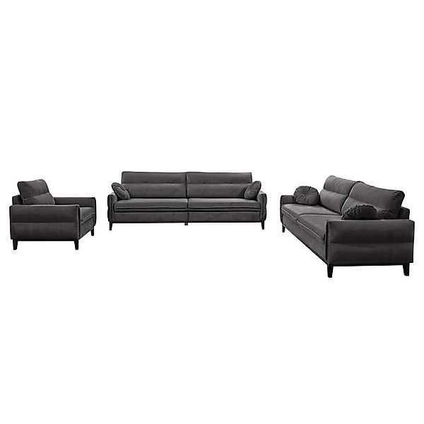 Beautysofa Polstergarnitur Belweder, (Couchgarnitur 321 Möbelset), Sofa 3-S günstig online kaufen