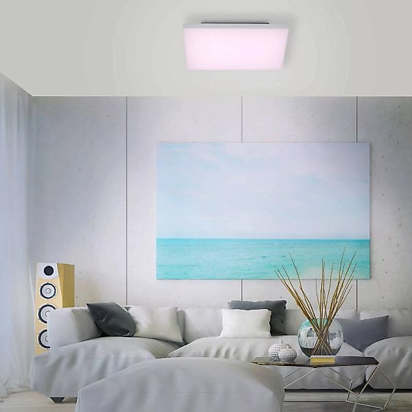 Paul Neuhaus Q-FRAMELESS Deckenlampe RGBW 45x45cm günstig online kaufen