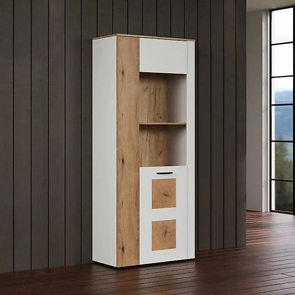 trendteam Vitrine (Vitrine) Vitrinenschrank Hochschrank 80 x 195 x 42 cm günstig online kaufen