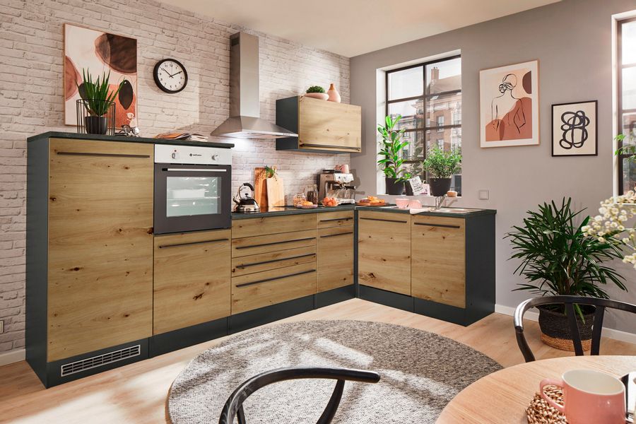 BASIC by Balculina Winkelküche "Jazz" Stellbreite 320/175 cm, wahlweise mit günstig online kaufen