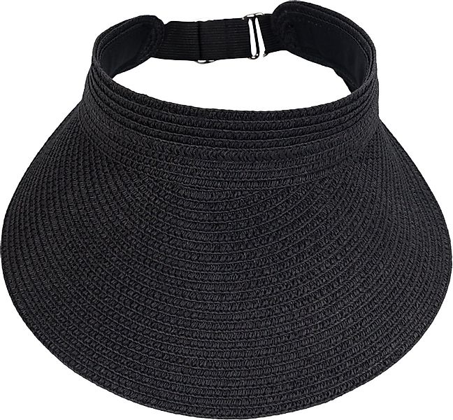 styleBREAKER Visor Papierstroh Visor Cap Einfarbig günstig online kaufen