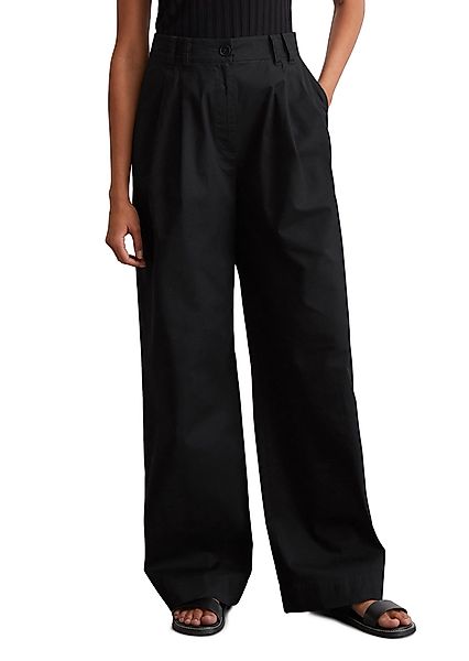 Marc O'Polo Bundfaltenhose weit, aus Twill, günstig online kaufen