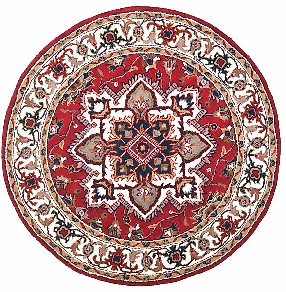 THEKO Wollteppich »Royal Heriz«, rund, 14 mm Höhe, reine Wolle, Orient-Opti günstig online kaufen