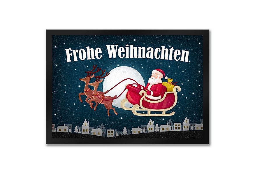 speecheese Fußmatte Frohe Weihnachten Fußmatte mit Weihnachtsmann Motiv Nik günstig online kaufen