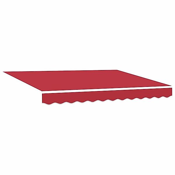 vidaXL Markise Markisen-Ersatzstoff Rot 350 x günstig online kaufen