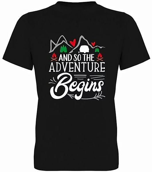 G-graphics T-Shirt And so the Adventure begins Herren T-Shirt, mit Frontpri günstig online kaufen